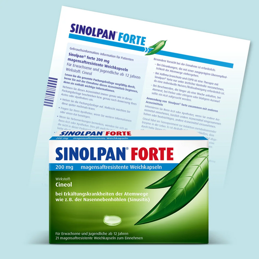 Sinolpan Packungsbeilage und Packshot Abbildung